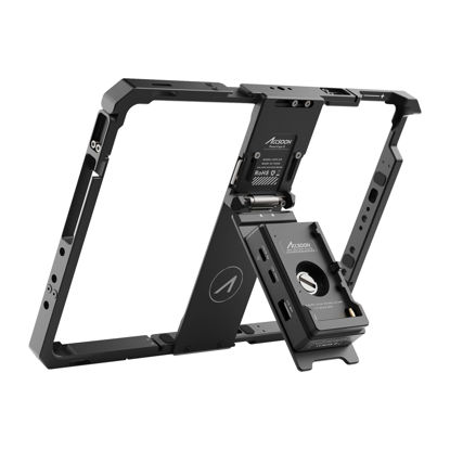 Picture of Accsoon PowerCage II with ACCO4 NP-F Battery Plate Adapter for iPad Pro-10” Protection Cage, Adjustable Protection Case Compatible with iPad, iPad Air and iPad Pro-Easy to Use.