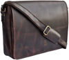 Picture of RUSTIC TOWN Leather Messenger Bag for Men Women - Full Grain Leather Laptop Satchel Office Shoulder Bag (16-Inch, Dark Brown)