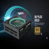 Picture of POINWER 850 Watt Power Supply 80 Plus Gold - Silent 12cm RGB Fan, Full Modular, Active PFC, 105°C Capacitor - High-Performance 850W PSU for Gaming & ATX Case Computers, 5 Year Warranty