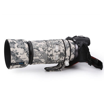 Picture of ROLANPRO Waterproof Lens Cover for Canon RF 100-500mm F/4.5-7.1 L is USM Camouflage Rain Cover-UCP Waterproof
