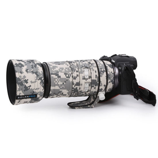 Picture of ROLANPRO Waterproof Lens Cover for Canon RF 100-500mm F/4.5-7.1 L is USM Camouflage Rain Cover-UCP Waterproof