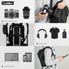 Picture of Cwatcun Camera Backpack Waterproof Camera Bag, Multi-Functional Travel Photography Bag Camera Case with 15.6" Laptop Compartment and Tripod Holder for Canon/Nikon/Sony SLR/DSLR/Mirrorless Camera