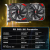 Picture of SURALLOW RX 580 8GB Graphics Card, 2048SP,GDDR5,256 Bit Graphics Card for Gaming PC,PCIE 3.0,Twin Freeze Fans Computer Video Card with HDMI/DP/Ports（Style 1）