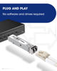 Picture of Timaxk 1.25G SFP 1000Base-SX, 850nm MMF, up to 550 Meters, LC Multi Mode 1G Fiber Transceiver Modular for Cisco, Meraki, Ubiquiti UniFi, Mikrotik, Intel, Netgear, D-Link, Qnap, Linksys and More