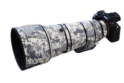 Picture of Rolanpro Waterproof Lens Camouflage Coat for Sony FE 300mm F2.8 GM OSS Lens Protective Sleeve Case for Sony 300mm Lens Cover-#Grey Digital Waterproof