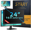 Picture of STARY [2-Pack] 24 Inch Computer Privacy Screen Filter for 16:9 Widescreen Monitor Removable Anti Glare Blue Light Filter 24 inch Privacy Screen for Monitor Shield Anti Spy Screen Protector Cover Film