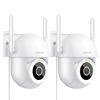 Picture of litokam 4MP Security Camera Outdoor, 2.5K Cameras for Home Security Outside with 360° PTZ, Color Night Vision, WiFi Camera with Siren, Auto Tracking & AI Motion Detection, 2-Way Talk (2 Pack)