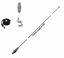 Picture of Hustler 102 Inch Whip CB Ham Antenna Stainless Steel - 18 ft Coax - Spring & Mount