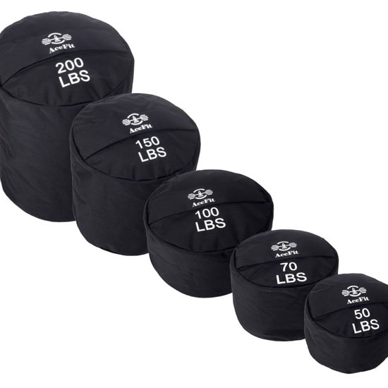 Picture of AceFit Training Sandbag Workout Bag| Heavy Duty Workout Sandbags| Weights Sand Bags for Training, Exercise| Military Conditioning, Fitness, Cross-Training & Strength Training (70 LB)