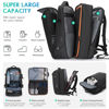 Picture of TANGCORLE Travel Carry on Backpack 50L Expandable Flight Approved Backpacks 17.3 inch Laptop and USB Charging Port bags Water Resistant Business Back Pack for Women & Men