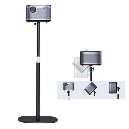 Picture of POLESTO Projector Stand Floor Projector Mount with Adjustable Height 20''-50'', Universal Projector Ceiling Mount 360° Rotatable Compatible with Projector, Camera, Webcam for Home & Office & Outdoor