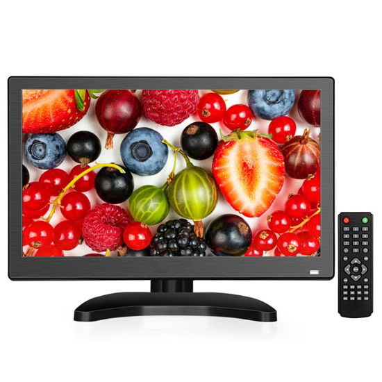 Picture of Qcvoruno 11.6 inch Monitor Display, 1366 * 768 Resolution,Built-in Dual Speakers, Portable LCD Monitor with HD/VGA/BNC/AV/USB for CCTV DVD DSLR VCD TV Box