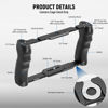 Picture of NEEWER Universal Camera Cage & Top Handle with 3/8" ARRI Locating Pins Kit, Video Rig Camera Stabilizer with Arca Type Base, Dual Handgrips, Compatible with SmallRig Accessories, CA016T
