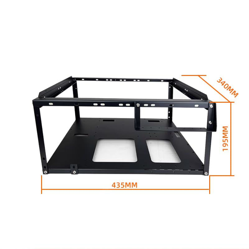 Aluminum Fully Open Case Frame Support ITX / MATX /ATX Motherboard,Vertical Computer Housing PC Water Cooling Gamer DIY Cabinet