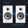 Picture of Probox BT16 Active Bookshelf Speakers 3.5" Woofer with 1" Tweeter, 60W RMS-Bluetooth 5.3, Built-in 24bit DAC Dynamic 3D 2.0 Surround Sound, Computer Gaming PC Speakers - White