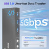 Picture of USB 3.0 HDMI KVM Switch 1 Monitors 4 Computers, 4K@60Hz KVM Switches for 4 Computers Sharing Monitor Keyboard Mouse Hard Drives Printer, with EDID Adaptive,1 HDMI Cable and 4 USB Cable