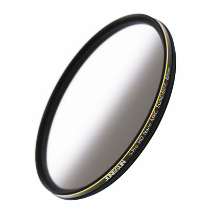 Picture of JONGSUN 82mm ND Filter, Color Graduated Gray Neutral Density Filter, 18 Layer Multi-Coated, Optical Glass Schott B270, CSGND8 (0.9) 3-Stop