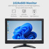 Picture of Qcvoruno 10.1 inch Security Monitor & Displays, 1024 * 600 Resolution, HD/BNC/AV/VGA/USB Input, Built-in Dual Speakers Portable LCD Monitor, Suitable for Game CCTV PC DVD DSLR