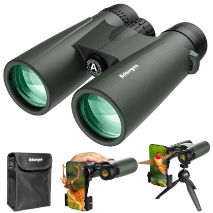 Picture of Adorrgon 15x45 HD Binoculars for Adults High Powered with Phone Adapter, Tripod and Tripod Adapter - Large View Binoculars with Clear Low Light Vision - Binoculars for Bird Watching Cruise Travel