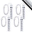 Picture of GE 6-Outlet Surge Protector, 4 Pack, 15 Ft Extension Cord, Power Strip, 800 Joules, Flat Plug, Twist-to-Close Safety Covers, Protected Indicator Light, UL Listed, White, 54651