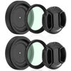 Picture of Adjustable Iris Aperture Diaphragm Filter Pack M30 to M37 Iris Aperture Diaphragm Adapter Optical Diaphragm 1.5-26mm Lens Module Adapter Ring PVS-14 PVS 14 (Adjustable Iris Filter Cover Set*2)