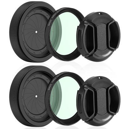 Picture of Adjustable Iris Aperture Diaphragm Filter Pack M30 to M37 Iris Aperture Diaphragm Adapter Optical Diaphragm 1.5-26mm Lens Module Adapter Ring PVS-14 PVS 14 (Adjustable Iris Filter Cover Set*2)