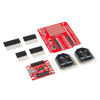 Picture of SparkFun XBee 3 Wireless Kit-Compatible with Arduino beginner wireless kit Handles 802.15.4-ZigBee & BLE protocols Talk to modules via UART or SPI 200ft indoor range 4000ft outdoor range mesh network