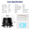 Picture of TTArtisan 35mm F1.4 APS-C Manual Focus Lens for Sony E Mount Camera Like A9 A7R IV A7R III A7R II A7S II A7III A7II A5000 A5100 A6000 A6100 A6300 A6400 A6500 A6600 NEX-3 NEX-5 MEX-6 NEX-7 Black