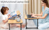 Picture of Adjustable Laptop Desk for Bed,Bed Table for Laptop,Laptop Stand for Bed,Lap Desk for Laptop,Foldable Bed Desk for Laptop and Writing,Portable Bed Tray Table with Cup Holder,Laptop Bed Tray Table
