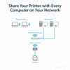 Picture of StarTech.com StarTech.com 1-Port Wireless N USB 2.0 Network Print Server - 10/100 Mbps Ethernet USB Printer Server Adapter - Windows 10 - 802.11 b/g/n (PM1115UW)