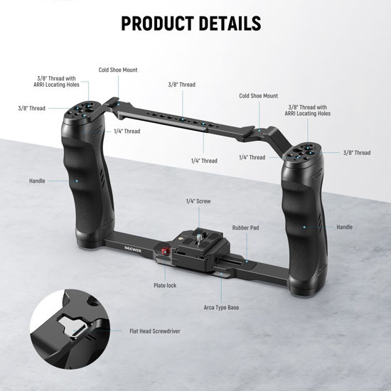 GetUSCart- NEEWER Video Camera Cage Rig with Arca Type Quick Release ...