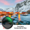 Picture of NEEWER 77mm True Colors Variable ND Filter ND2-32 (1-5 Stops) Limited Neutral Density Filter with Putter, Multi Coated HD Optical Glass/No X Cross/Aluminum Frame/Water/Scratch/Fingerprint Resistant