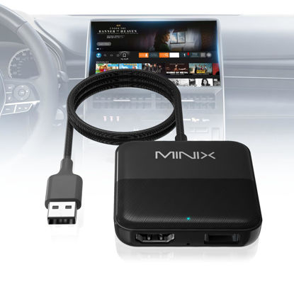 Picture of MINIX Car TV Mate Plug and Play HDMI Converter HDMI Multimedia Adapter for Cars with Factory Wired CarPlay for Fire TV Stick Gaming Laptop Switch Screen Throwers DVD Set-top Boxes 2.4GHz WiFi