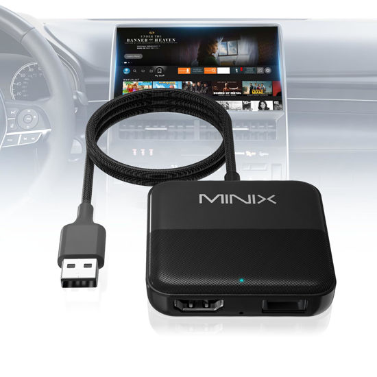 Picture of MINIX Car TV Mate Plug and Play HDMI Converter HDMI Multimedia Adapter for Cars with Factory Wired CarPlay for Fire TV Stick Gaming Laptop Switch Screen Throwers DVD Set-top Boxes 2.4GHz WiFi