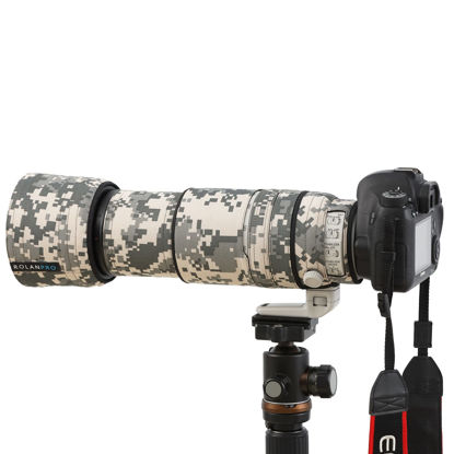 Picture of ROLANPRO Waterproof Lens Cover Camouflage Rain Cover for Canon EF 100-400mm f4.5-5.6 L is II USM Lens Protection Sleeve Case-#UCP Waterproof