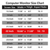 Picture of Computer Privacy Screen Protector 22 Inch for Acer Hp Dell Asus Samsung LG and More, Removable Security Shield Filter for 16:10 Aspect Ratio Monitor Like ViewSonic Sceptre AOC Koorui BenQ and More
