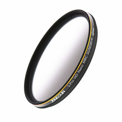 Picture of JONGSUN 62mm ND Filter, Color Graduated Gray Neutral Density Filter, 18 Layer Multi-Coated, Optical Glass Schott B270, CSGND8 (0.9) 3-Stop