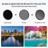 Picture of NESCL 82mm True Color Variable ND Filter ND2-32 (1-5 Stops) & CPL Circular Polarizers Filter 2-in-1, 30 Layer Nano Coated Camera Lens Filter Ultra White Optical Glass Scratch Resistant