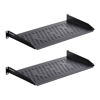 Picture of RackPath 1U Cantilever Universal Rack Shelf - 10in Deep - Rackmount Shelf for 19’’ AV/Network Equipment Racks - 55lbs Capacity - 2Pack
