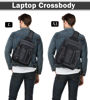 Picture of Schkleier Messenger Bag for Men Canvas Sling Bag Crossbody Backpack Laptop Shoulder Bag Hiking Daypacks Casual Tactical