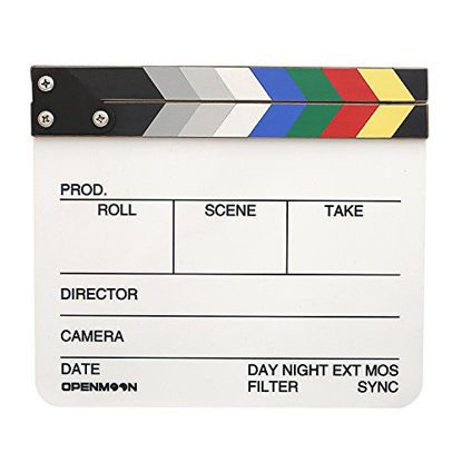 Picture of OPENMOON Director Film Clapperboard Cut Action Scene Clapper Board Slate (Large)