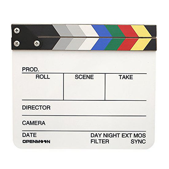 Picture of OPENMOON Director Film Clapperboard Cut Action Scene Clapper Board Slate (Large)