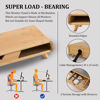 Picture of Homerays Bamboo Monitor Stand Riser, No Assembly Required Exquisite Monitor Stand with Drawer Ergonomic Height Wood Monitor Stand