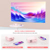 Picture of Portable Projector, ksbaby Outdoor Projector, LED Aesthetic Video Mini Projector for Outdoor Portable Movies Compatible with HDMI, USB, Laptop, TV Stick, iOS and Android Phone