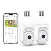 Picture of Recacam 2Packs 2K Bulb Security Cameras Wireless Outdoor Indoor, 2.4GHz WiFi Cameras for Home Security with Spotlight, Color Night Vision, Motion Detection, 2-Way Audio, Audible Alarm