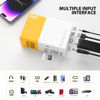 Picture of Mini Projector, PVO Portable Projector for Cartoon, Kids Gift, Outdoor Movie Projector, LED Pico Video Projector for Home Theater, video can directly mirror to the projector through a data cable