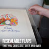 Picture of Resealable Record Outer Sleeves for 12" Vinyl Records (75 Pack) | 3 Mil Polypropylene Covers with Flap | Premium Vinyl Protective Sleeves That Cover and Seal Albums Completely to Prevent Damage