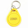 Picture of Quentin 100pcs Thin 26 Bit Proximity Key Fobs Weigand Prox Keyfobs Compatable with ISOProx 1386 1326 H10301 Format Readers. Works with The vast Majority of Access Control Systems(Yellow)