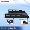 Picture of ThePromaster Server Vented Shelf - 2-Pack 19 Inches, 10'' Deep, 1U Universal Integration Server Vented Rack Mounting Tray For Good Airflow, Cantilever Mount, Device and Equipment Wall Mounting - Black