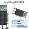 Picture of 10Gtek 10Gb Dual RJ45 Port Network Card with X540 Controller, PCIe Ethernet LAN Adapter for Windows/Linux/ESX Servers, Compare to Intel X540-T2